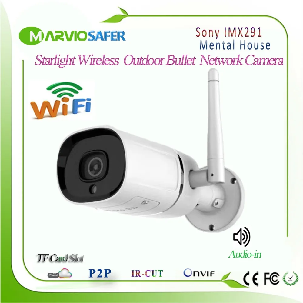 2MP Full HD 1080P звездный свет красочное ночное видение открытый беспроводной Wifi пуля