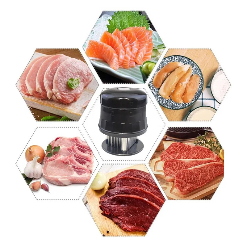 56 стальных игл нержавеющая сталь нежный молоток для мяса кухонный помощник игла