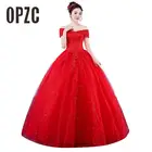 Женское свадебное платье It's yiiya, красное кружевное платье с вырезом лодочкой и открытыми плечами на лето 2020