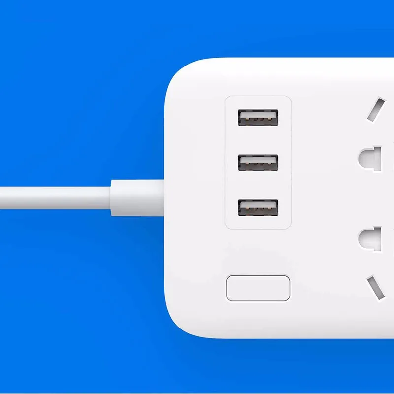 XiaoMi Mijia 6 Порты с 3 USB быстрая зарядка 5 В 2.1A Smart Мощность полосы Plug Зарядное