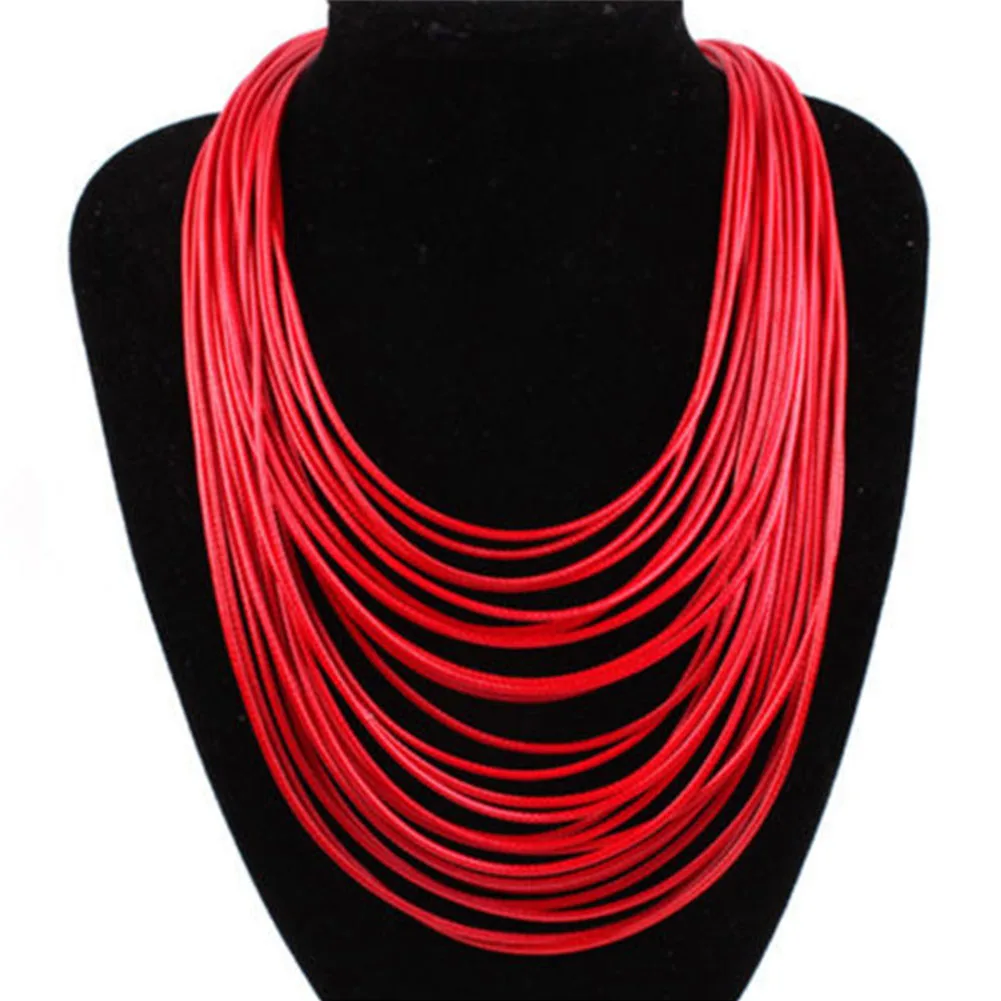 Модное женское ожерелье многоцветная подвеска ювелирные изделия аксессуары