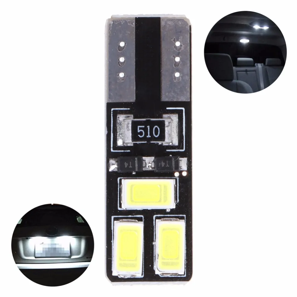 

10 x T10 5630 6SMD W5W Автомобильный светодиодный светильник CANBUS без ошибок, подсветка номерного знака