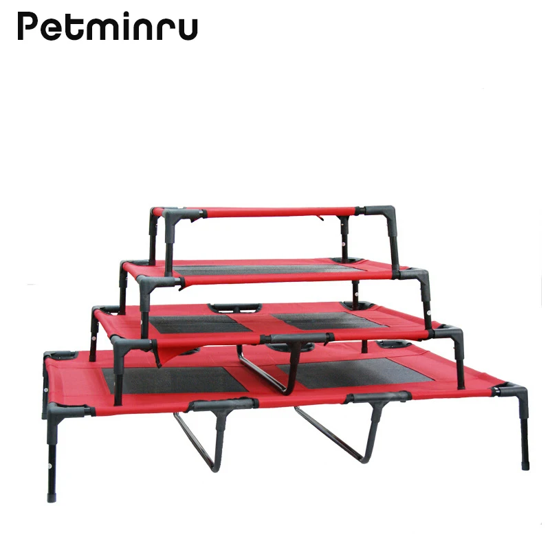 Petminru Ткань Оксфорд складная кровать для домашних животных СЪЕМНЫЙ питомник собачий дом диваны стальная походная кровать Крытый Открытый Портативный Питомник Кровать для сна