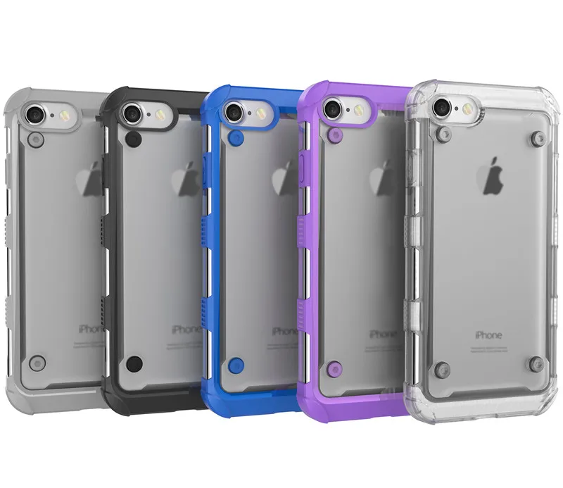 Bumper Case For iPhone 7 8 Coque Shockproof Frame Cover iPhone7plus 8plus Hard PC &amp Soft TPU Protective Border |