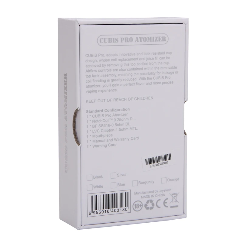 Атомайзер Joyetech Cubis Pro 4 0 мл бак с суб ом катушкой Notch LVC Clapton испаритель для вейпа Evic