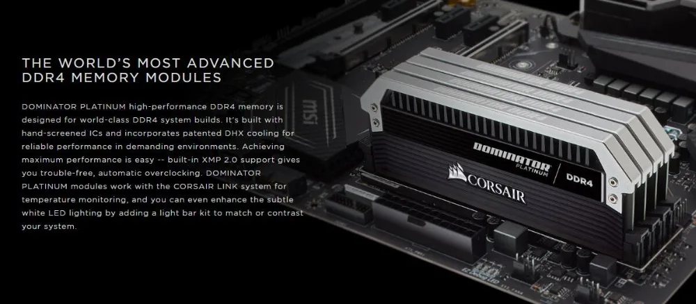 CORSAIR Dominator Platinum16(8GBx2) 32(8GBx4) Оперативная память модуль Двухканальный DDR4 память PC4 3600 3200 3000 МГц Настольный DIMM