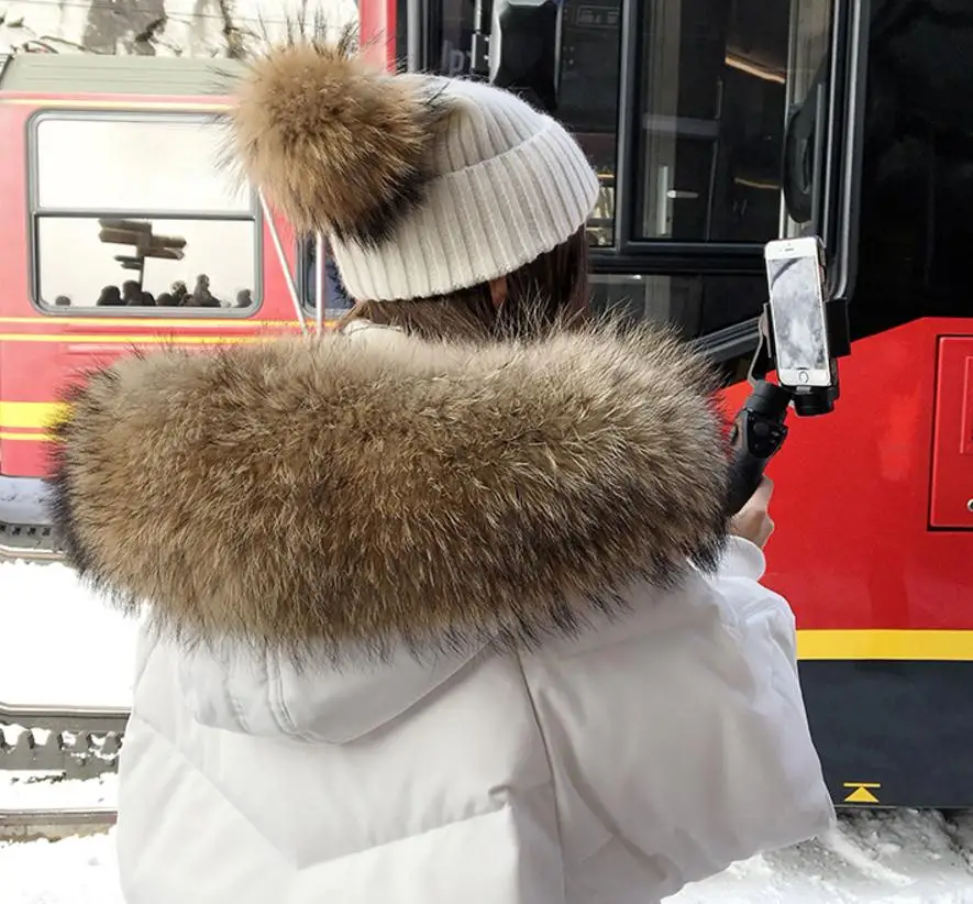 Зимний новый модный бренд хорошего качества большой натуральный меховой