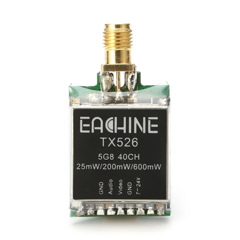 Eachine TX526 5 8G 40CH 25MW/200MW/600MW переключаемый AV беспроводной FPV передатчик женский для