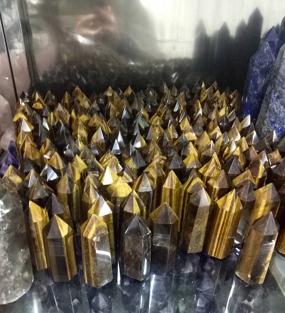 3 &quotнатуральные золотые тигровые глаза кристалл кварца энергетическая