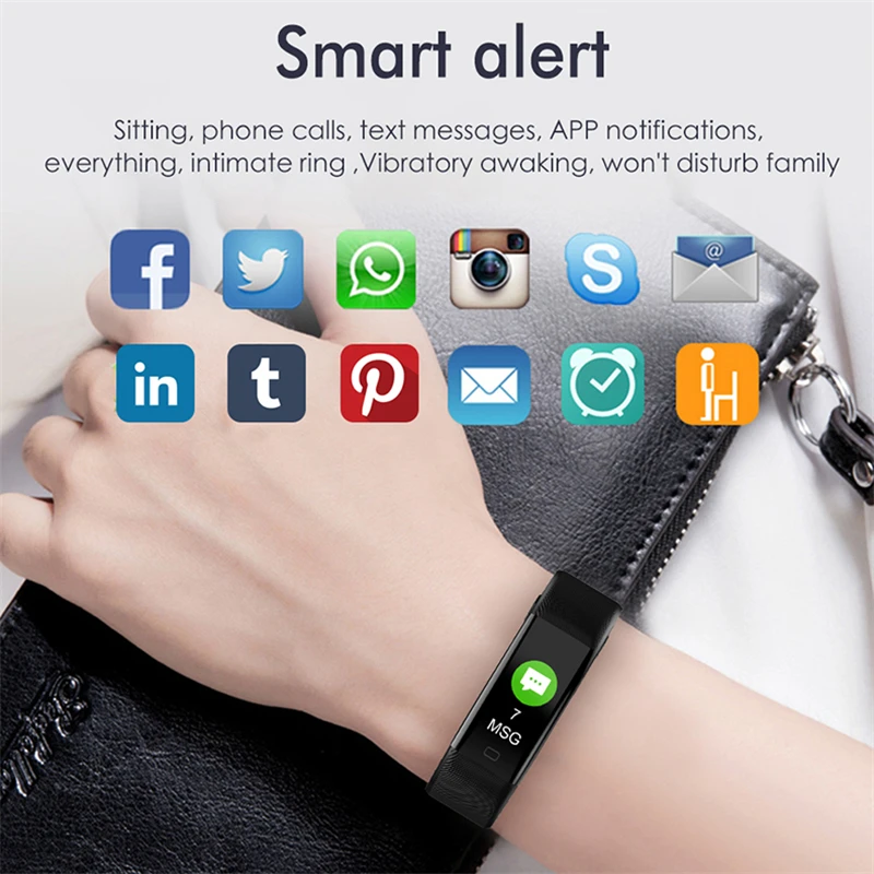 Спортивный смарт-браслет с пульсом Bluetooth Смарт-Браслет фитнес-трекер здоровье