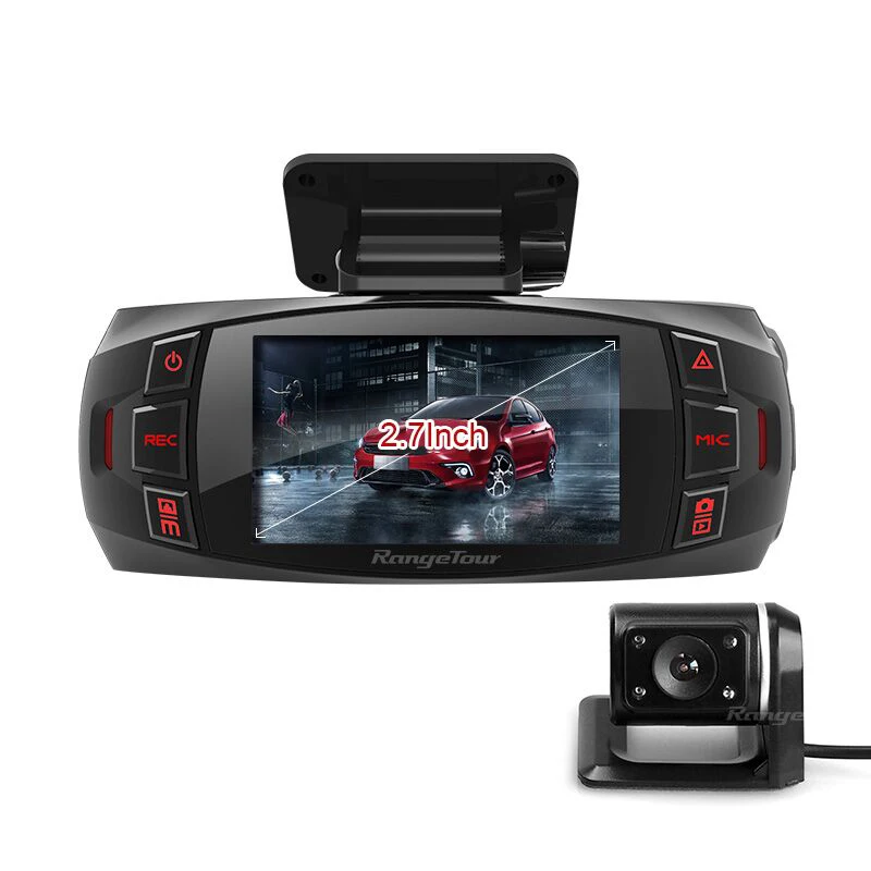 Full HD 1080p "ЖК дисплей 170 2 7 градусов видео рекордер Dash Cam диапазон Тур Двойная