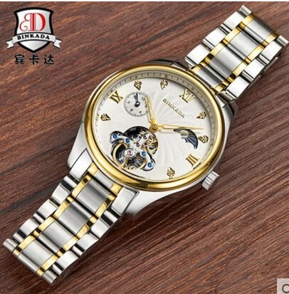 Мужские механические наручные часы BinkadaTurbilon модные мужские 5 А 8002|watch f|watch fashionwatch