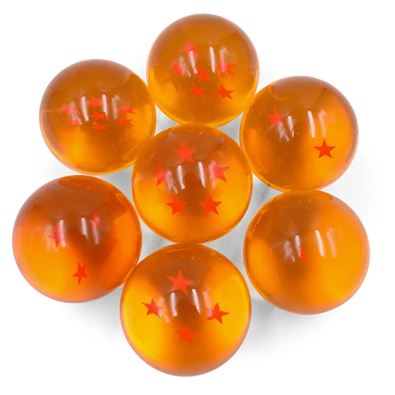5.7 cm orange no box 4 стиля 7 шт./компл. аниме Жемчуг дракона 7 звезд хрустальные шары 2,7 см/3,5 см/4,3 см/5,7 см Драконий шар ПВХ модель игрушки для детей - Цвет: 5.7 cm orange no box