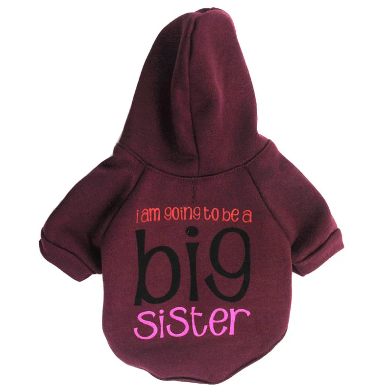 Толстовка с капюшоном одежда для собак спортивная хлопковая костюм старшей