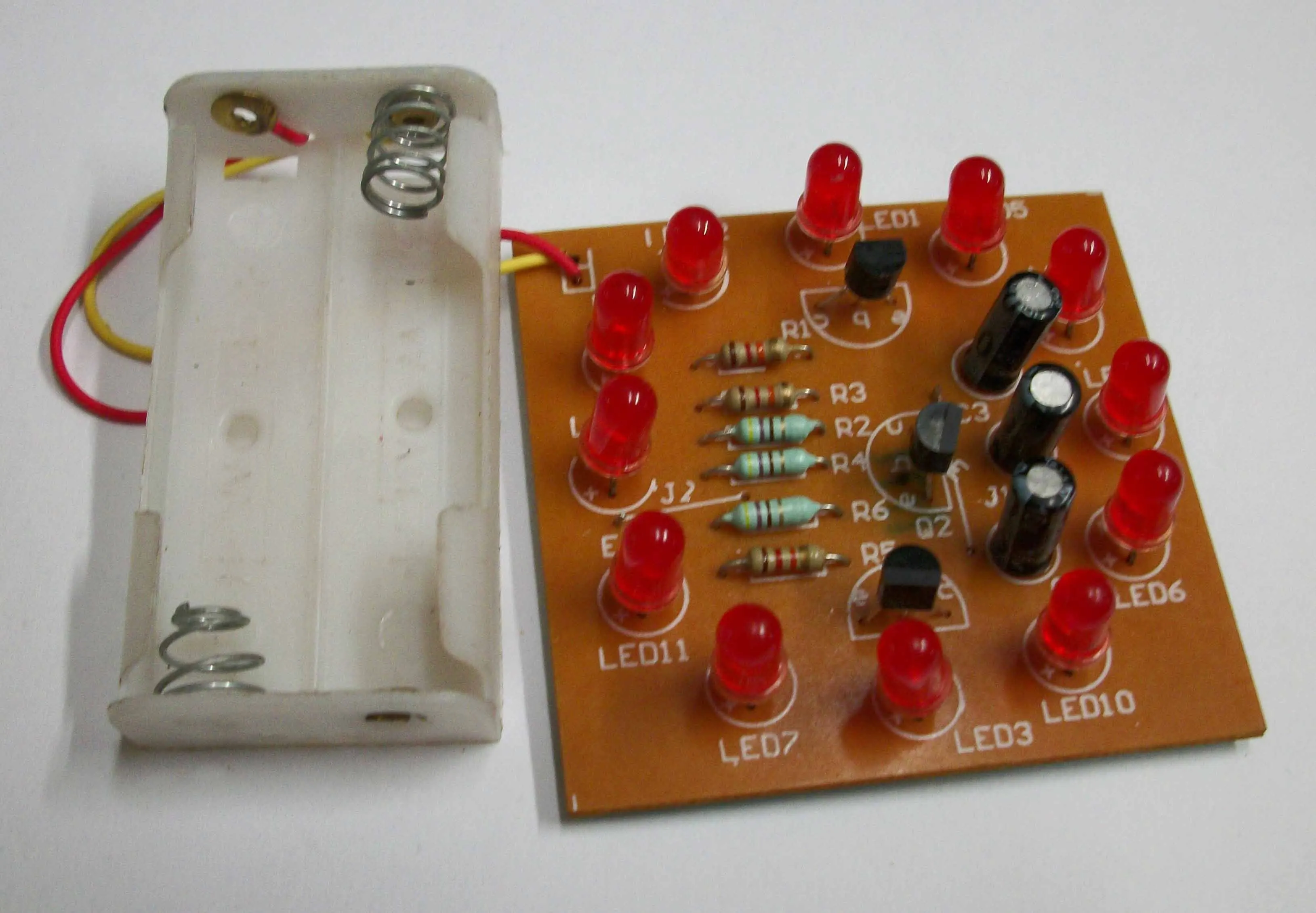 LED light kit parts water cycle lights DIY electronics soldering electronic production practice with battery box | Электронные