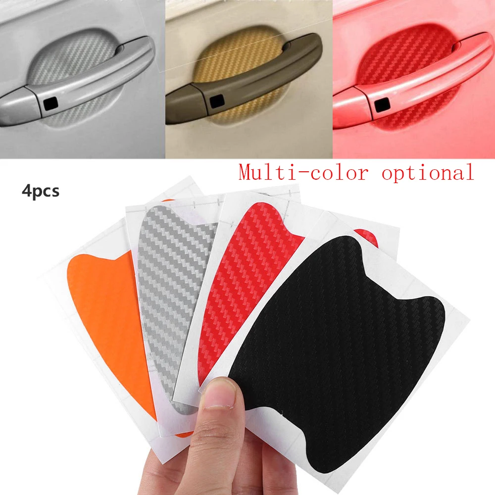 

Car styling 4Pcs/Set Car Door Sticker Scratches Resistant Cover Body Decoration Auto Handle Protection Film Exterior Accessories