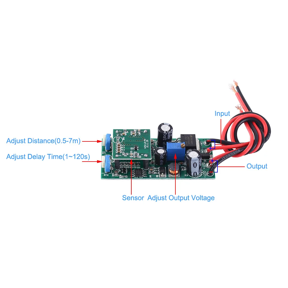 A18-- Radar Sensor Module Microwave Body Induction Module 24GHz CDM324 Radar Induction Switch Sensor Module