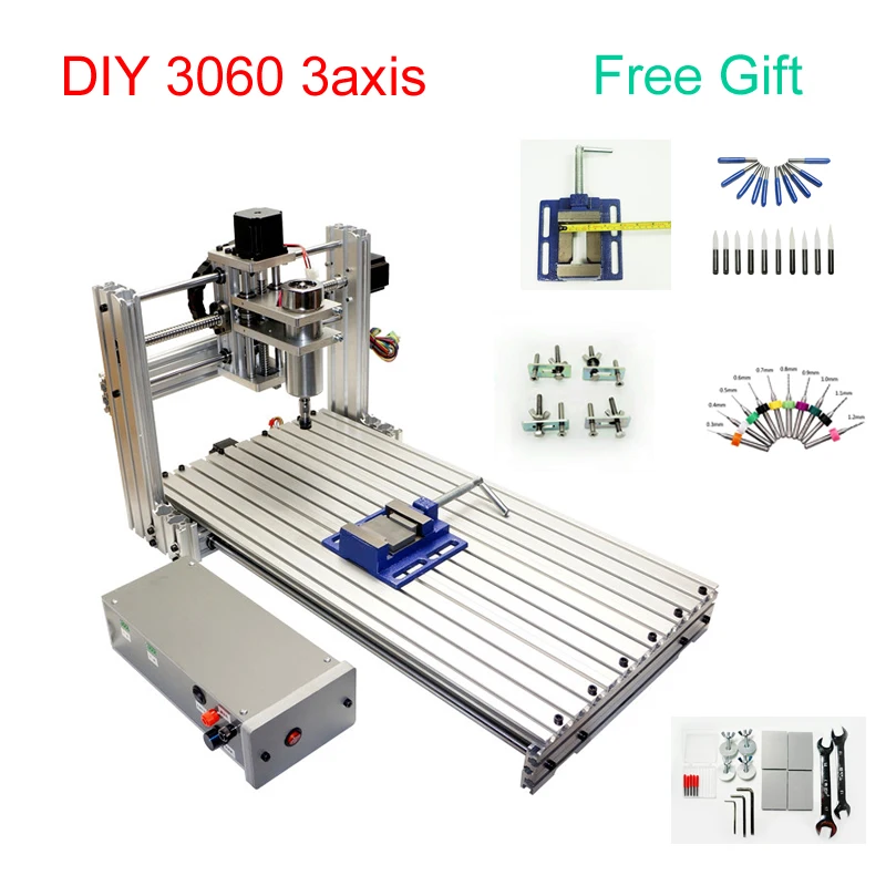 

Mini cnc milling machine 3060 DIY engraving machine 300*600mm working area with USB port