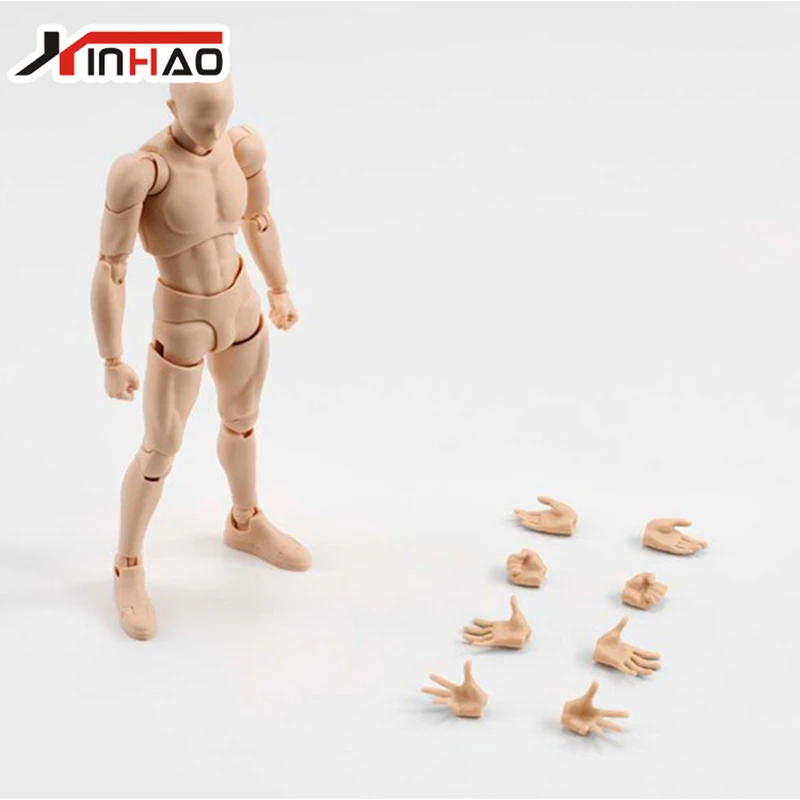 2017 СВЧ художника подвижные конечности мужской женский 13 см ПВХ Рисунок Модель