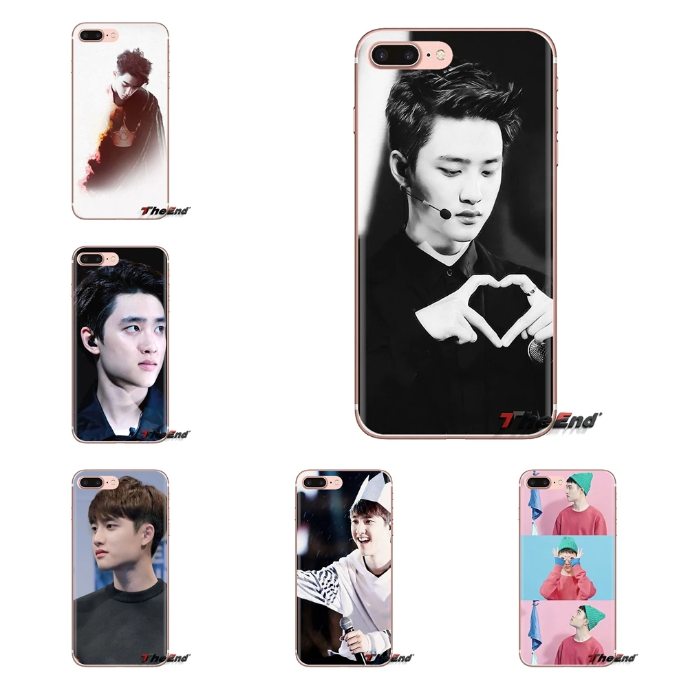 Прозрачные мягкие чехлы для Xiaomi Redmi 4A S2 Note 3 3S 4 4X 5 Plus 6 7 6A Pro Pocophone F1 D.O. kyungsoo Exo Kpop |