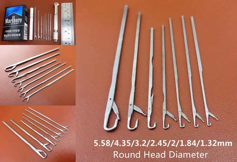 4 вида шитье из кожи Awl замок царапины вязание крючком язычок защелки иголка универсальная ручка инструмент-Шитье резьба штемпелюя