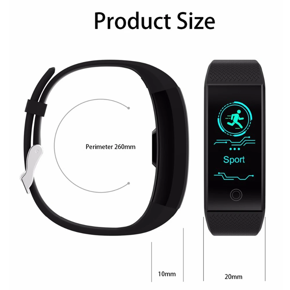 Спортивный Браслет Смарт-часы для женщин мужчин Smart Band смарт-часы Android IOS фитнес