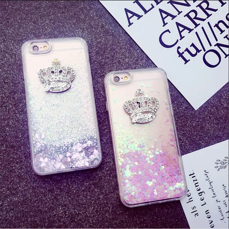 Diamond-Studded Liquid Quicksand For Iphone 66S 6P 78 78plus Xxs All-Inclusive Soft Shell Drop-Proof Cover |