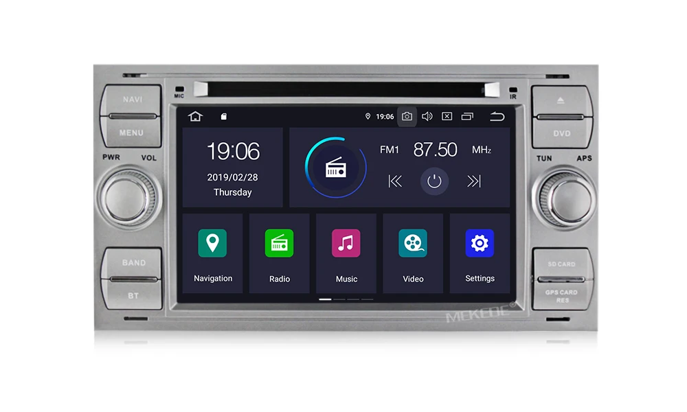 MEKEDE 2 Din Авто Радио Android 9 Автомобильный мультимедийный видео плеер для Ford/Mondeo/Focus/Transit/C-MAX/S-MAX/Fiesta gps DVD 4+ 64 г