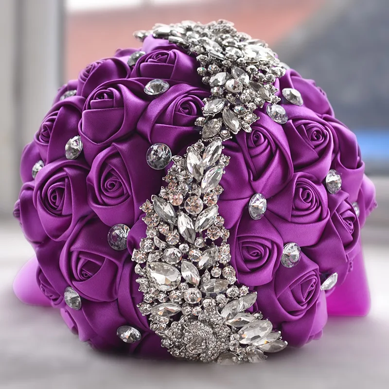 Crystal Wedding Bouquet Brooch Accessories Bridesmaid Artifical flowers Bridal Bouquets 2020 | Свадьбы и торжества