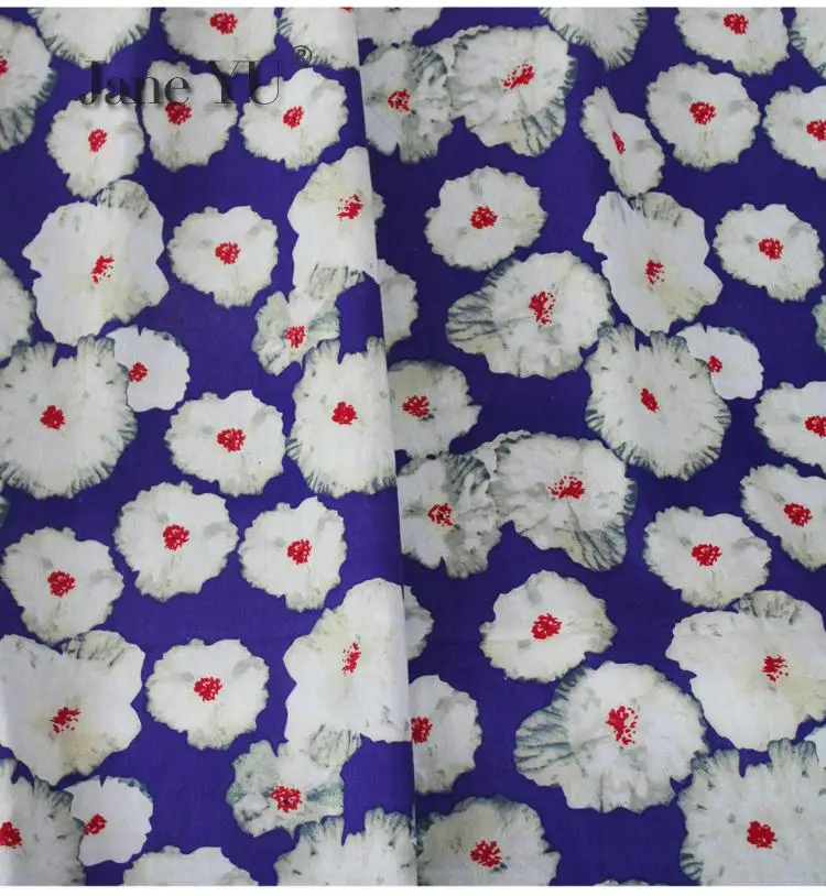 3 цвета Ретро Лен ткань из хлопка и льна с принтом Qipao для платья одежды ткани