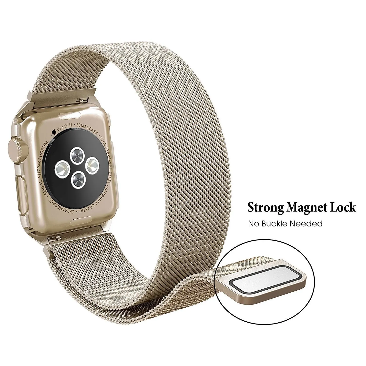 Миланский Браслет ремешок+ Защитный чехол для apple watch 4 44/40 мм для женщин/мужские часы, аксессуары для наручных часов iwatch серии, версия 1, 2, 3, ремешок 42/38 мм