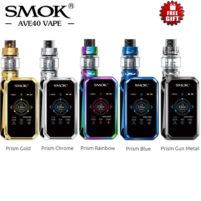 SMOK G-PRIV 2 люкс издание коробка мод набор электронных сигарет 8 мл TFV12 принц Танк Большой сенсорный испаритель Vape с батареей 2 шт