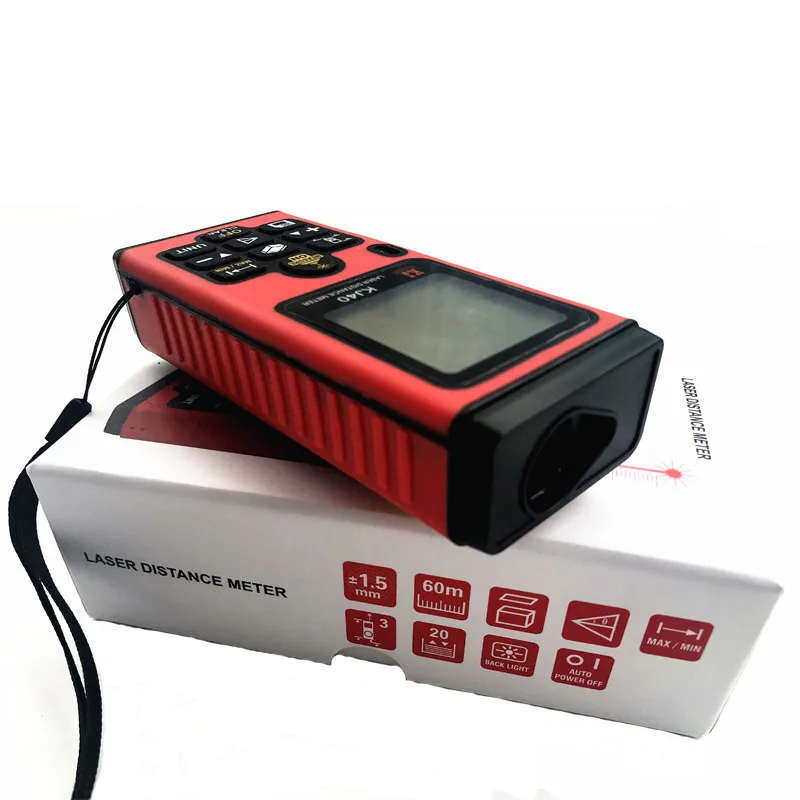 

Indirect Measure Tester Meter Diagnostic Tool Digital Handheld Laser Distance Range Finder 40m Area Volume Continuous