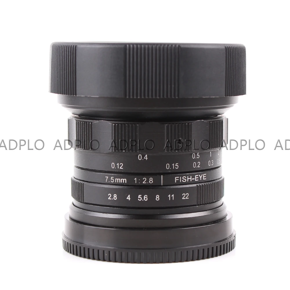 7 5 мм F2.8 для FX NEX Micro 4/3 M4/3 рыбий глаз широкоугольный объектив подходит Fuji.film /S.ony Nex