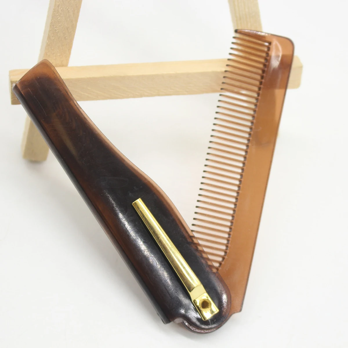 Ручная работа Складная расческа для бороды и усов переносная Расческа укладки