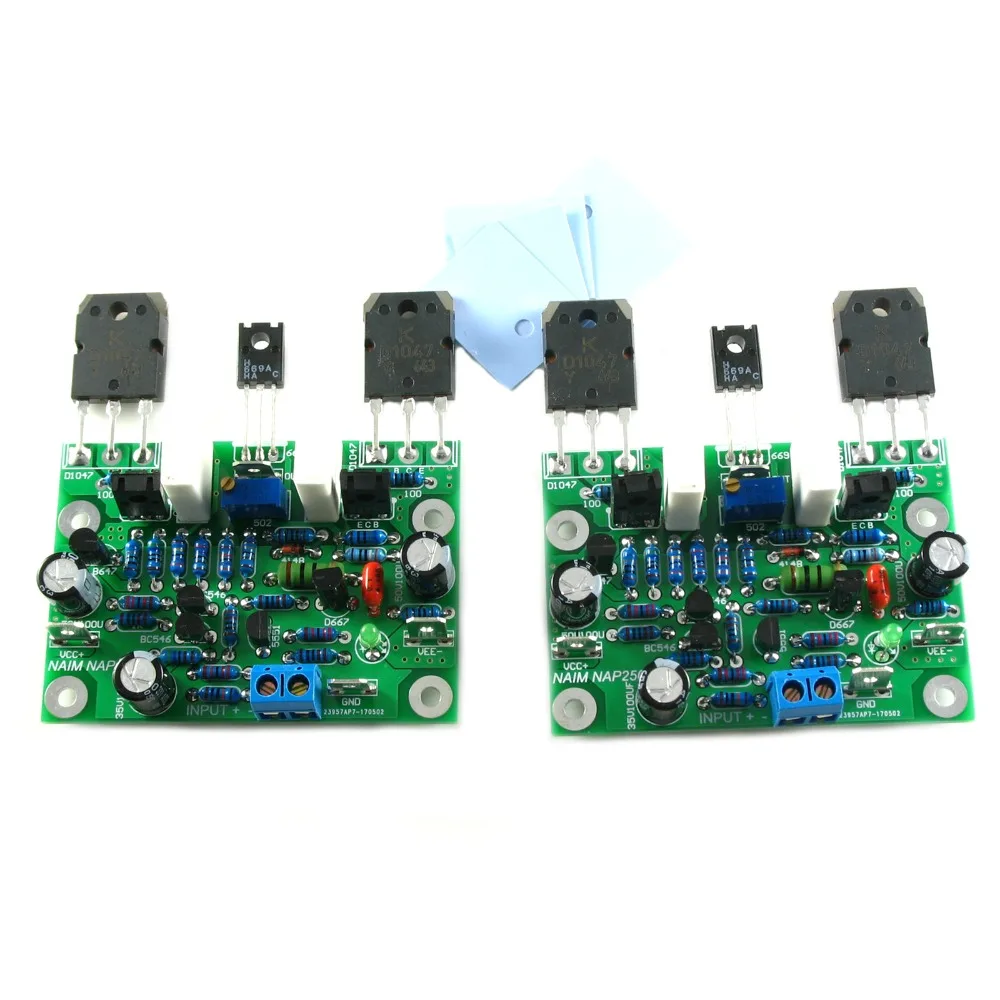 Одна пара NAIM NAP250 MOD клон Собранный класс AB двойной стерео усилитель доска 80 Вт 8R AMP
