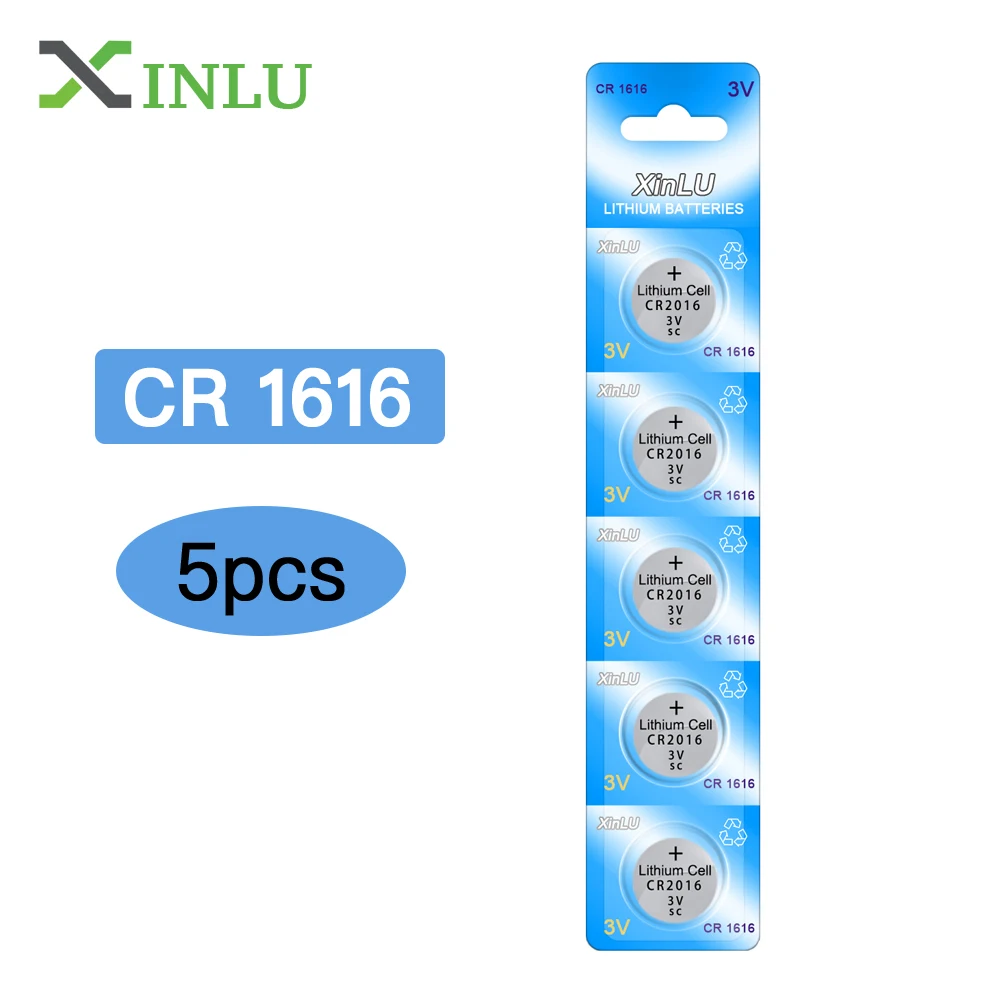 Батарея CR1616 5 шт./лот 3 в литиевая батарейка DL1616 BR1616 ECR1616 5021LC L11 L28 для часов ключей