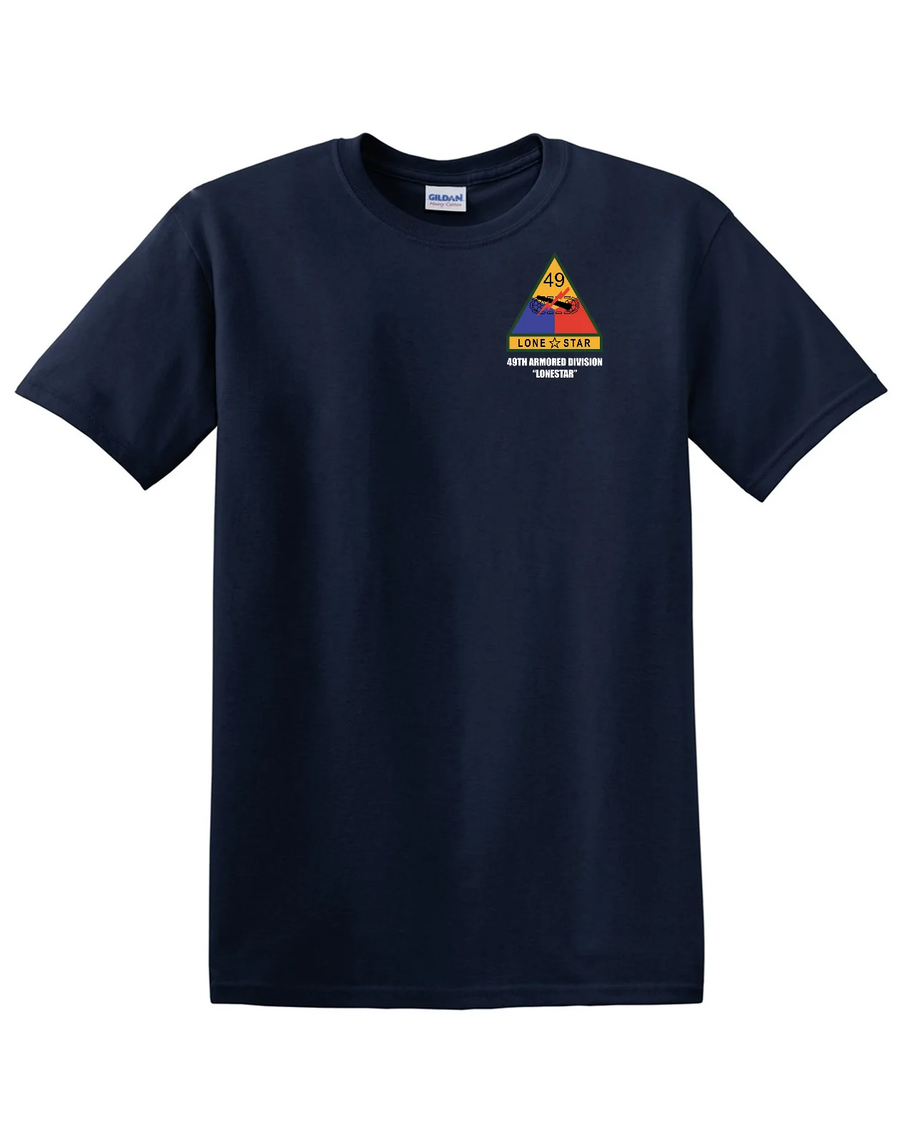

2019 Summer Hot Sale Men T-shirt 49th Armor Division Cotton Shirt - (4222)