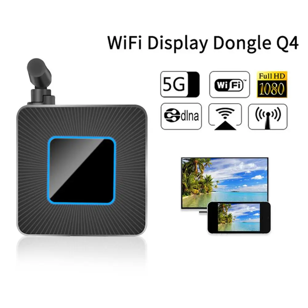 Q4 зеркальный ключ 2 4G и 5G многоэкранный Cromecast HDMI подвесная ТВ-палка WiFi Дисплей
