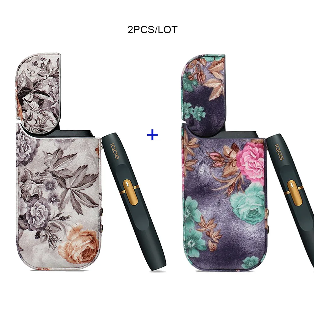 JINXINGCHENG 2 шт. в партии чехол для iqos 2,4 плюс сумка для iqos PU кожаный чехол держатель защитный чехол - Цвет: 08AD
