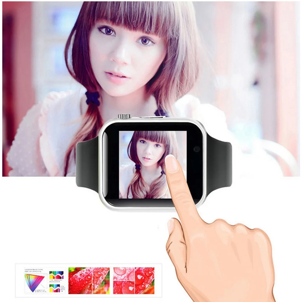 A1 наручные часы Bluetooth Смарт часы Спорт Шагомер с sim-камерой Smartwatch для Android PK iwo 8 DZ09 Smartwatch