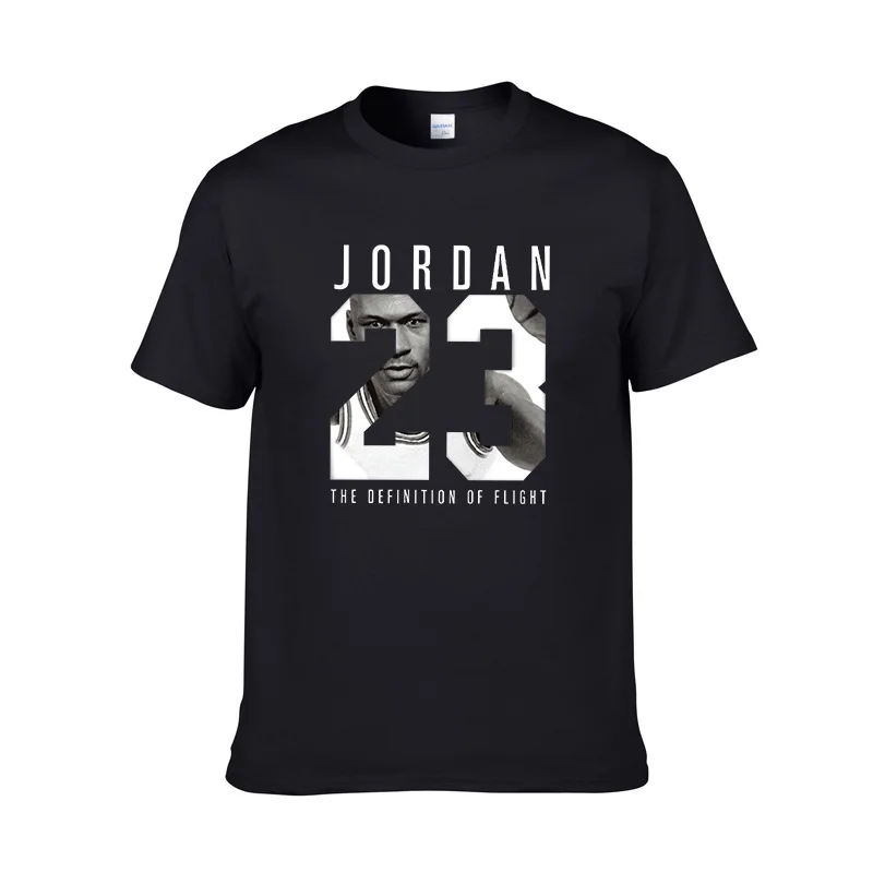 Брендовая одежда Jordan 23 Мужская футболка Swag Хлопковая мужская с принтом Homme Фитнес