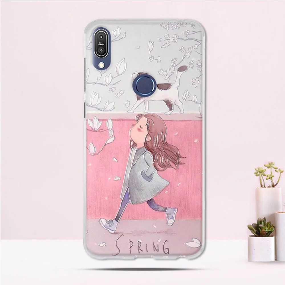 Чехол для ASUS Zenfone Max Pro M1 ZB601KL мягкий силиконовый чехол с принтом телефона ZB602KL 5 99