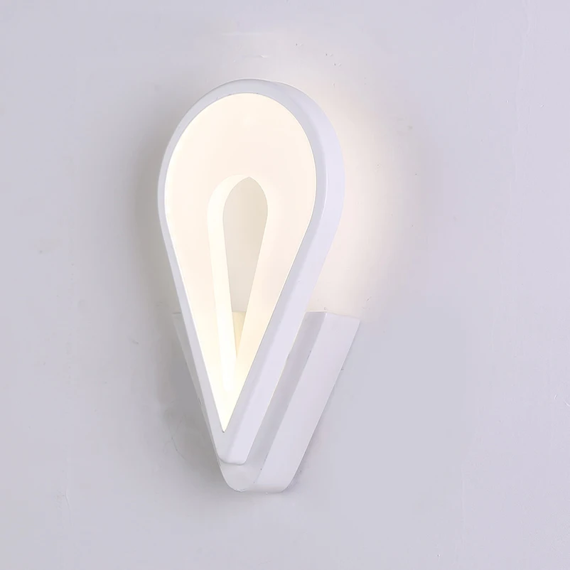 Креативная мода 6 Вт Светодиодные Бра с листьями акриловая прикроватная тумбочка