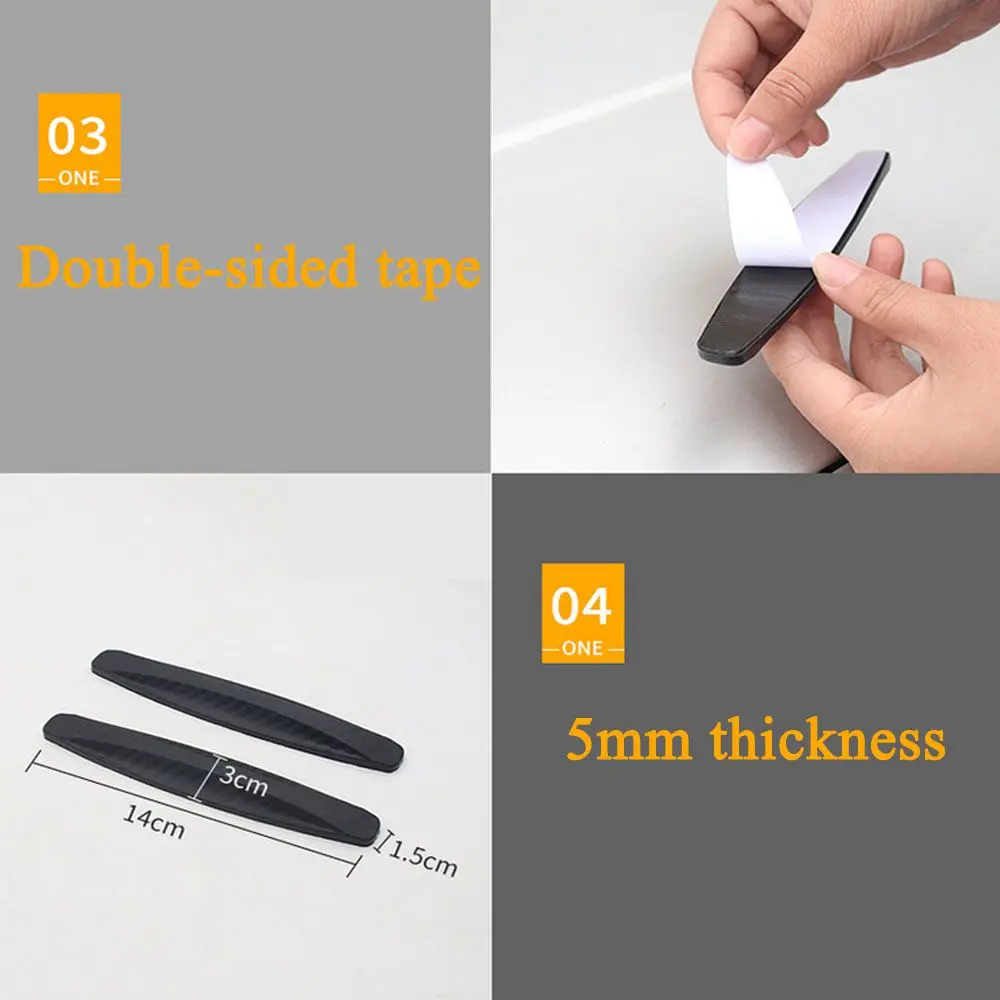 4 шт. черная Автомобильная дверь протектор двери sideSoft Авто Дверь Защита края