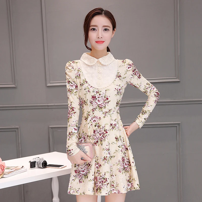Плюс большие размеры женская одежда 2018 весна-осень корейский vestidos сладкий Новая