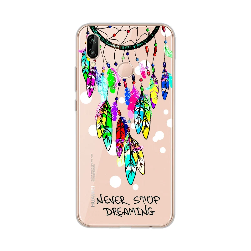 ciciber Phone Cases for Huawei P20 P8 P9 P10 Mate 20 10 9 Lite 2017 X Pro Soft Back Cover P Smart 2019 Dreamcatcher |