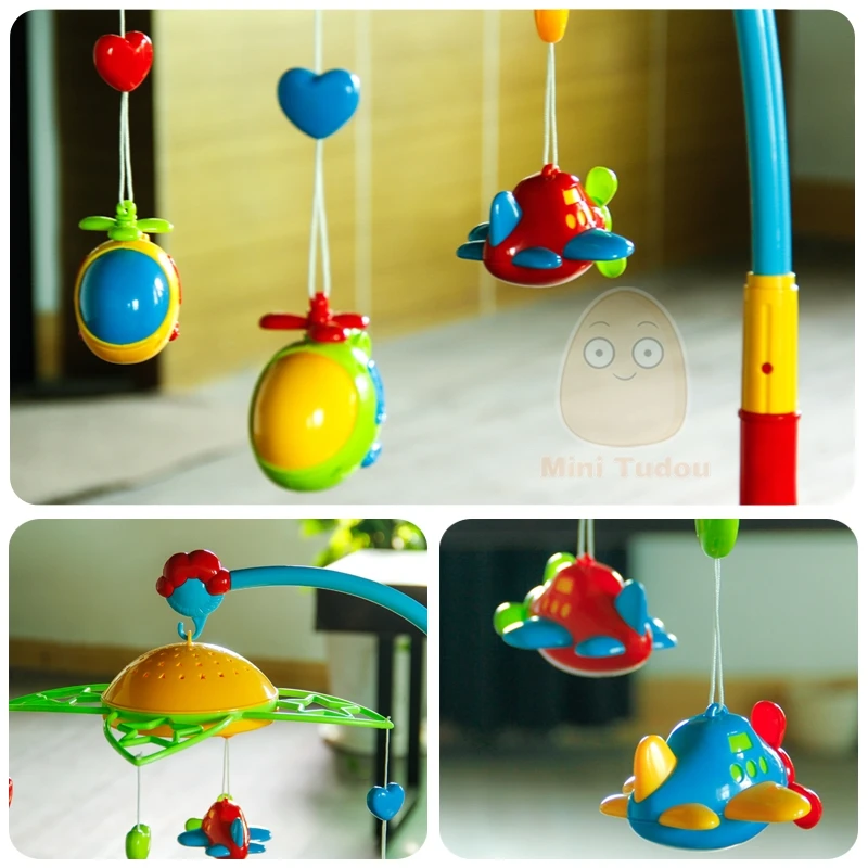 Детские погремушки держатель для вращающейся кроватки колокольчик с