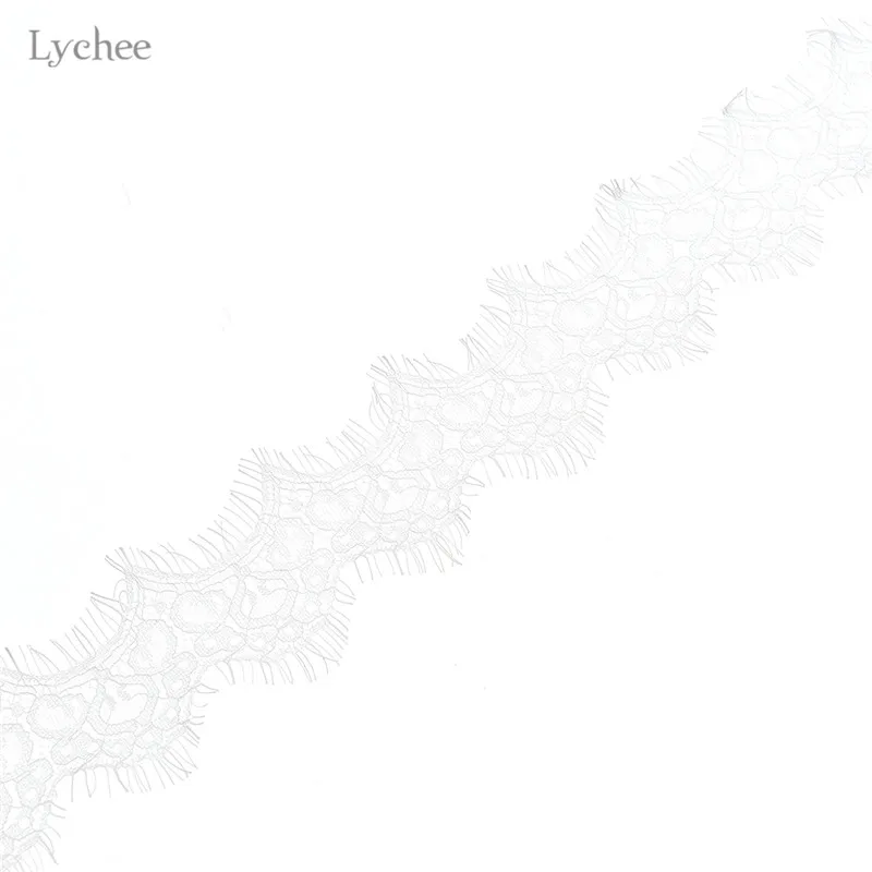 Lychee Life 3 метра вышитая кружевная лента вязаная ткань для обрезки ресниц