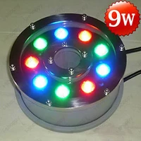 9w led rgb color changing fountain pool pond light underwater lamp ac 12v ip68
